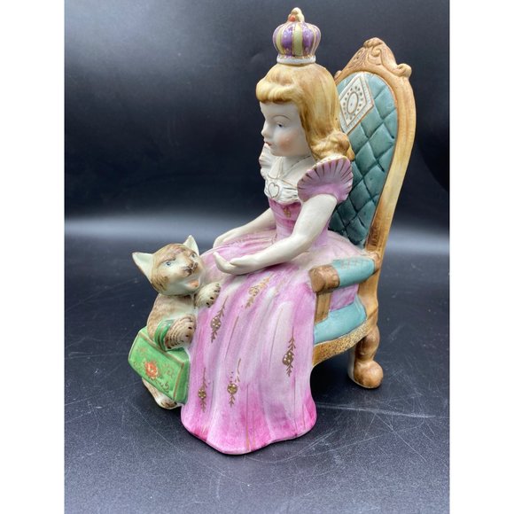 Vintage Ardalt Lenwile China Bisque Porcelain Baby boy w/ Bear 4.5" - Picture 13 of 14